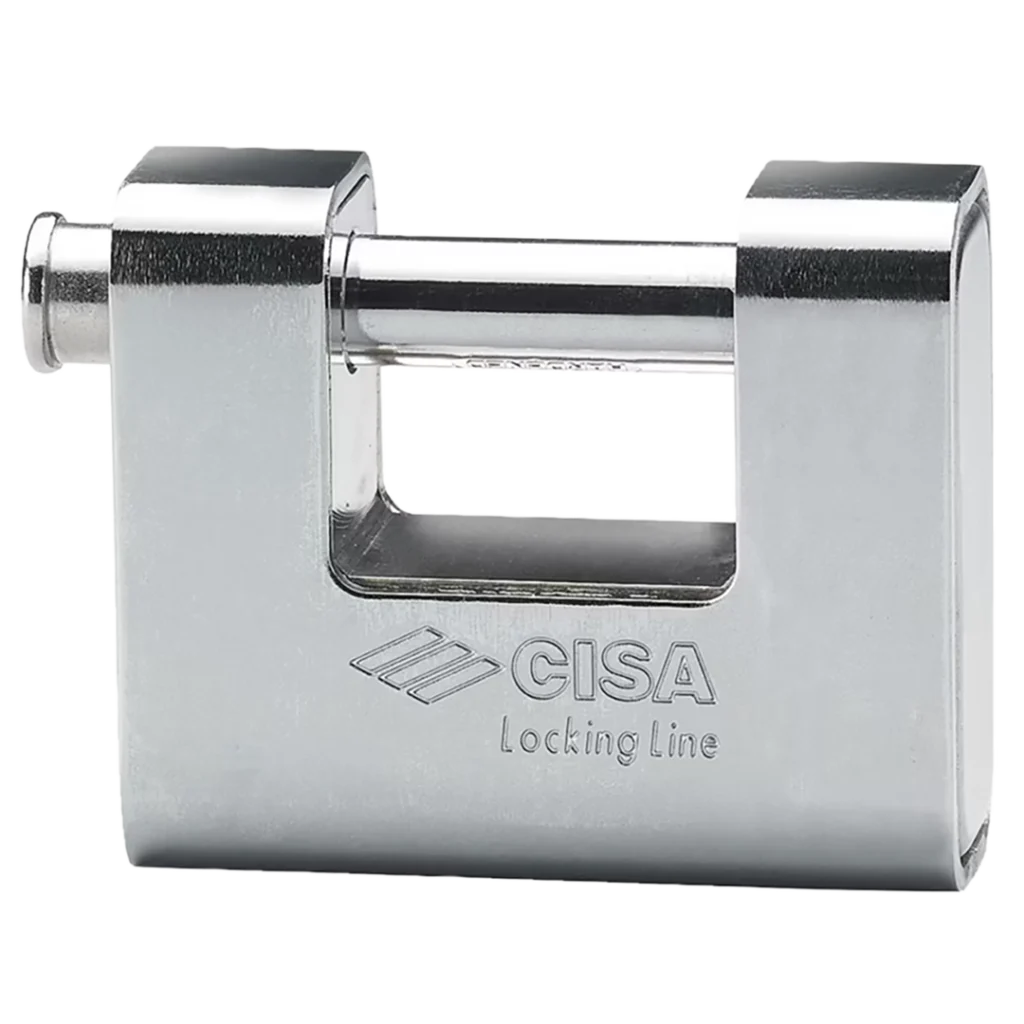 Padlock for shipping container at IntaSpace secure storage, Croydon